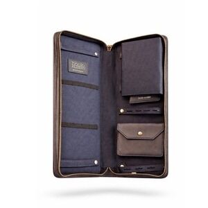 Hook Albert Genuine Leather Travel Jewelry Organizer Case Pouch Zippered